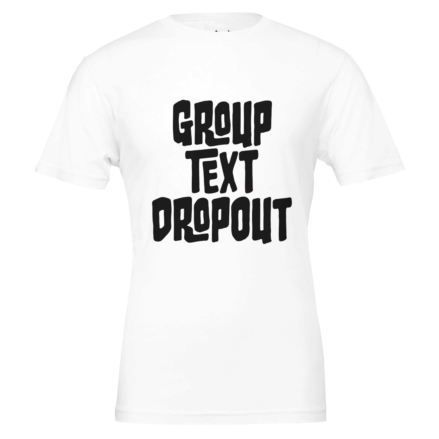 group text dropout tee from antisocial moms society