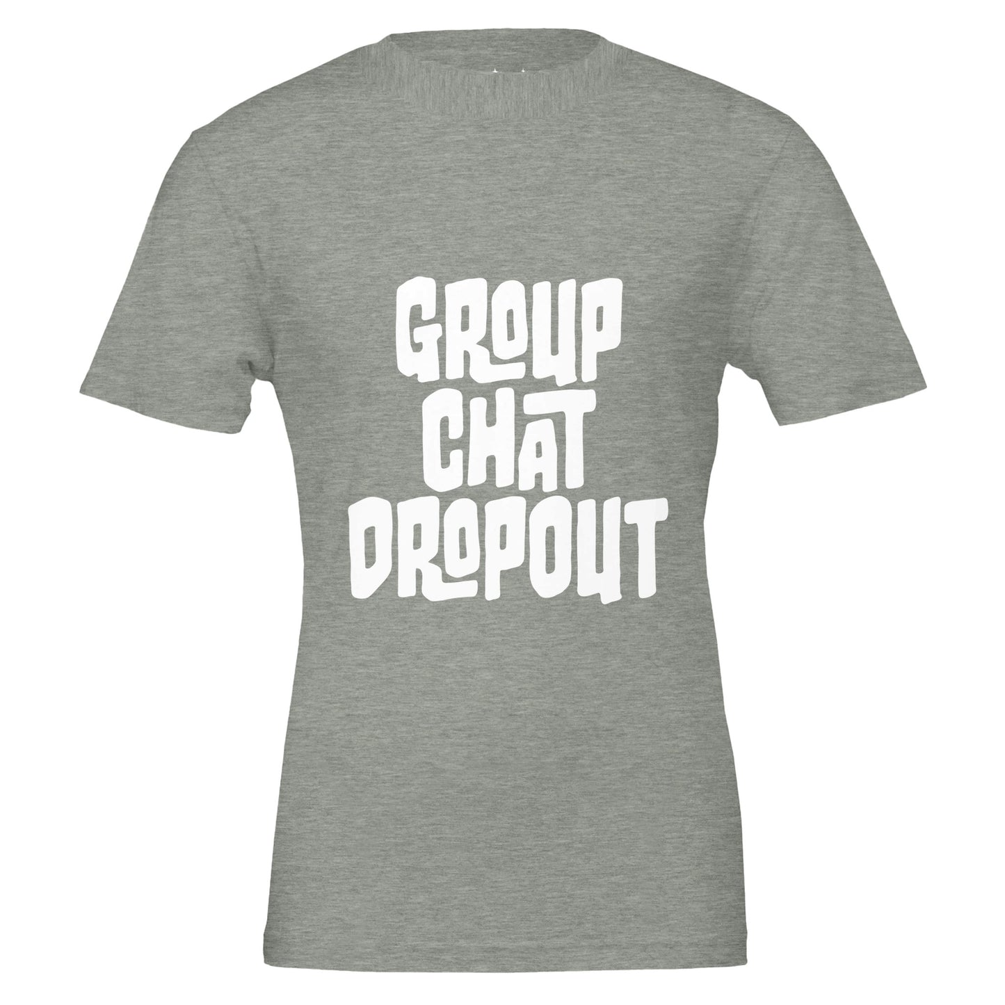 group chat dropout tee from antisocial moms society