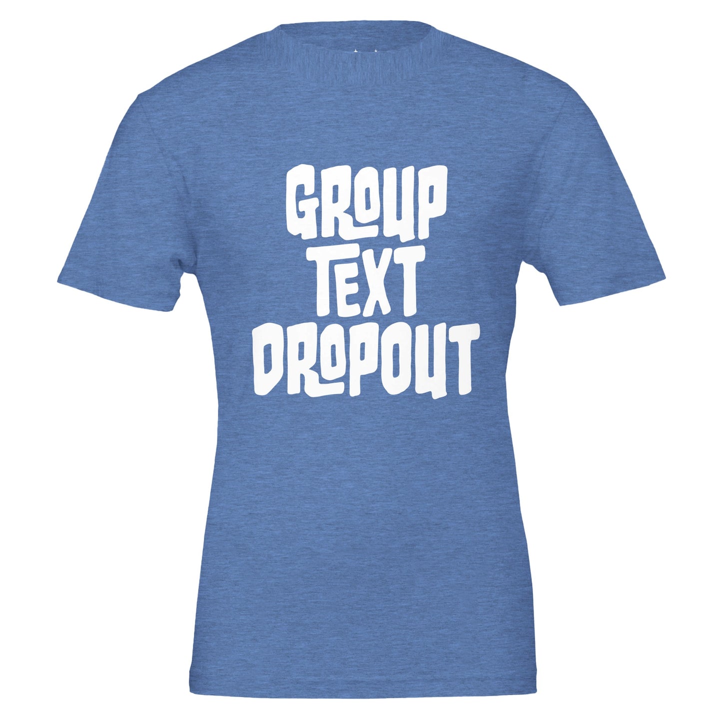 group text dropout tee from antisocial moms society