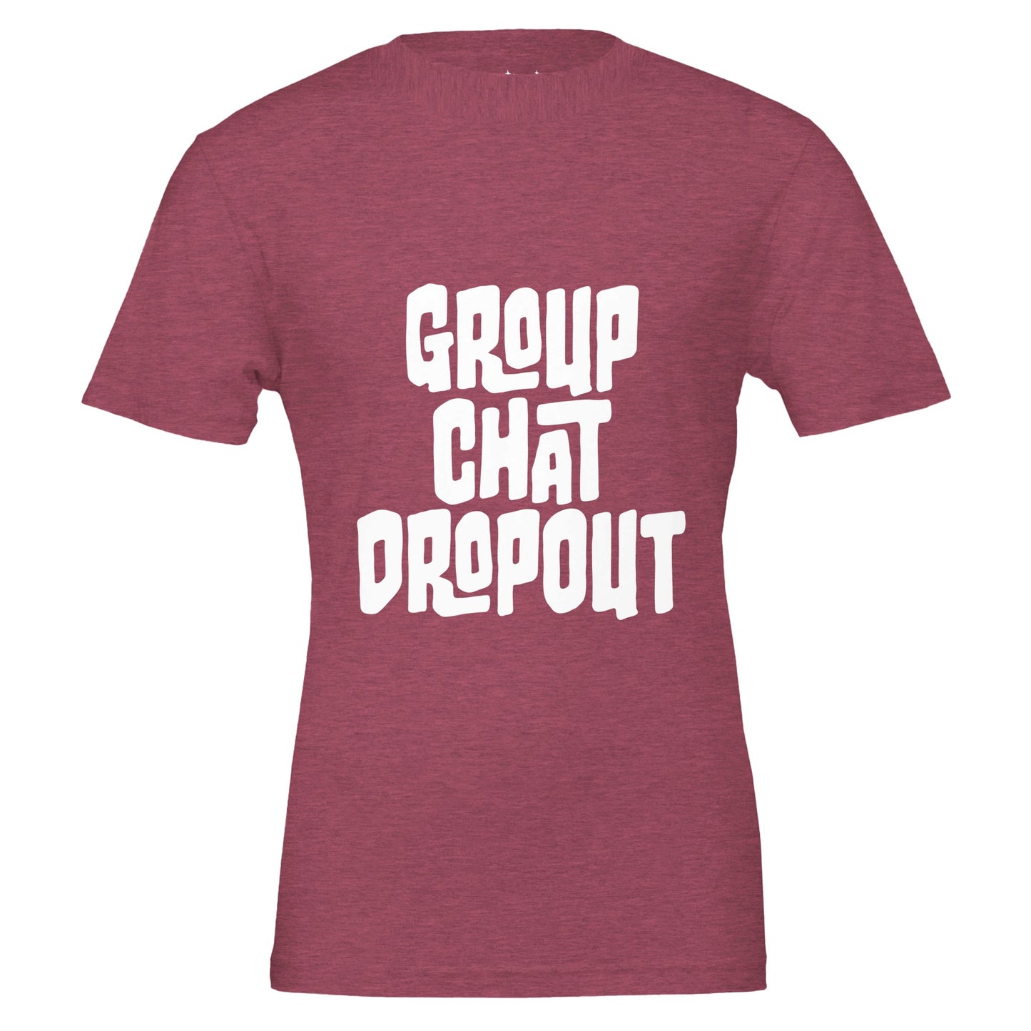 group chat dropout tee from antisocial moms society