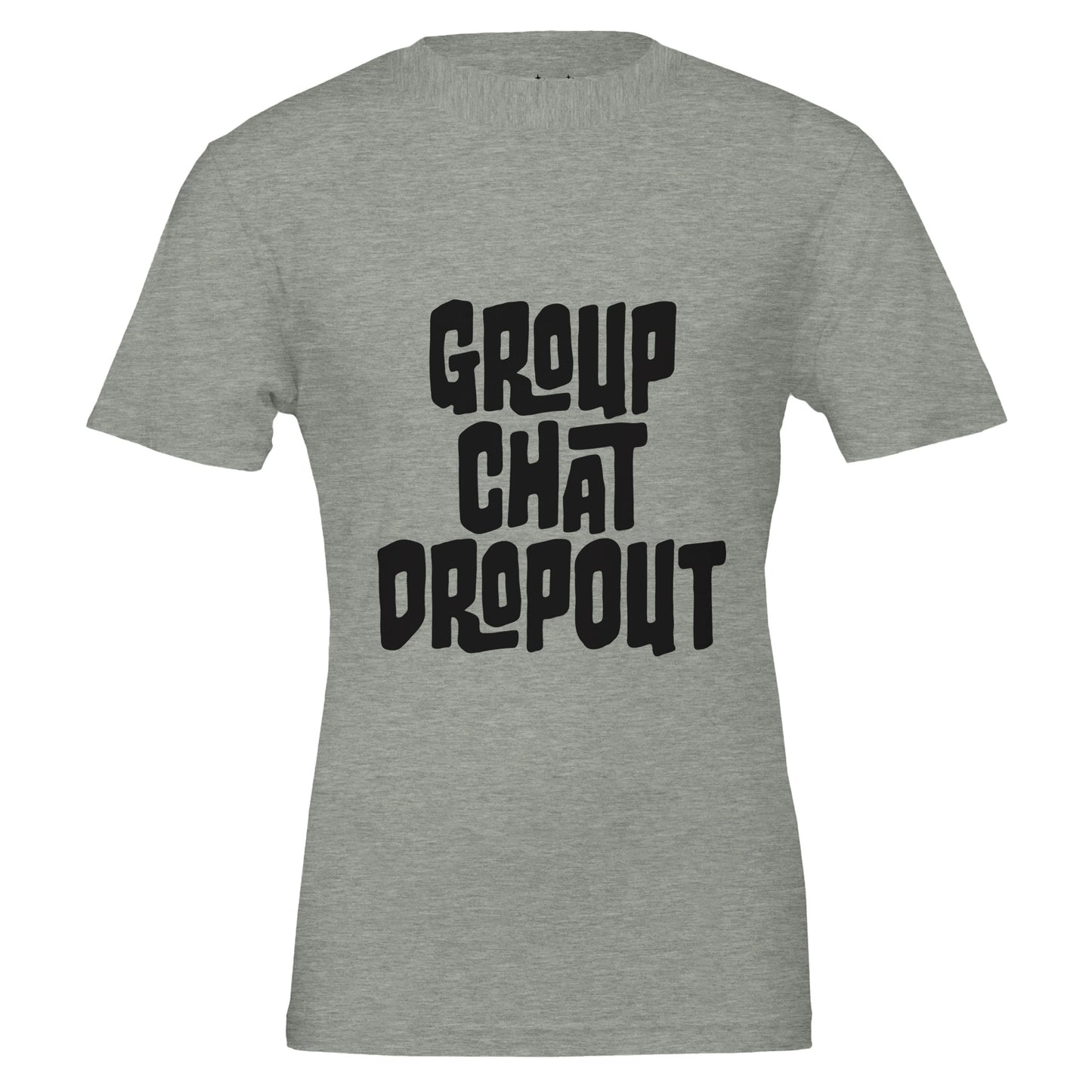 group chat dropout tee from antisocial moms society