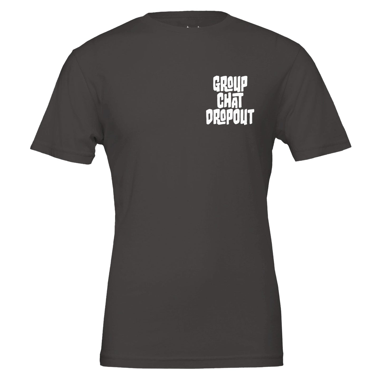 group chat dropout tee from antisocial moms society