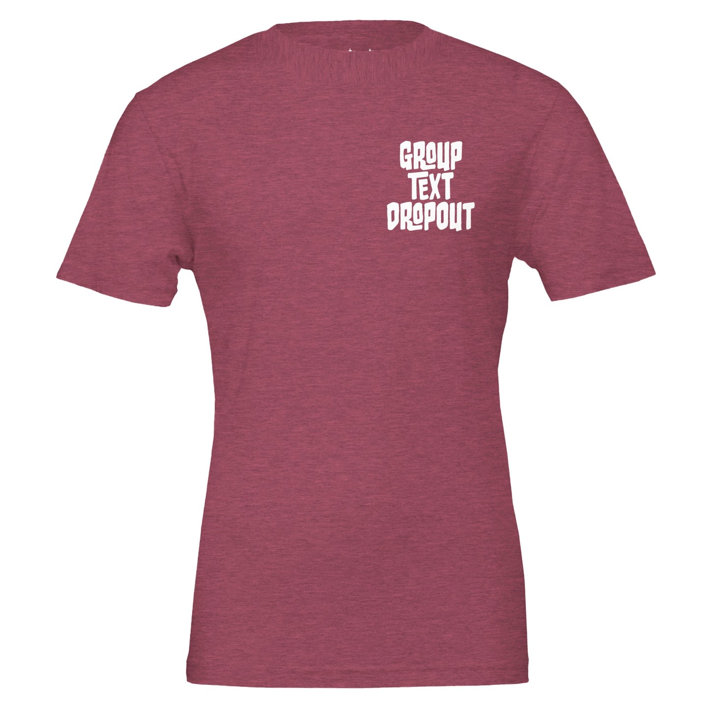 group text dropout tee from antisocial moms society