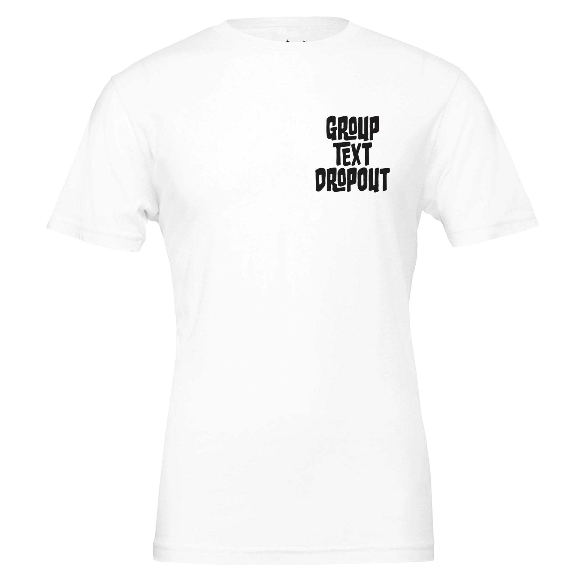 group text dropout tee from antisocial moms society