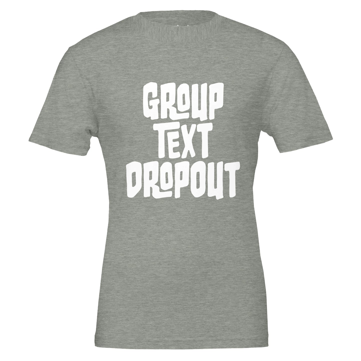 group text dropout tee from antisocial moms society