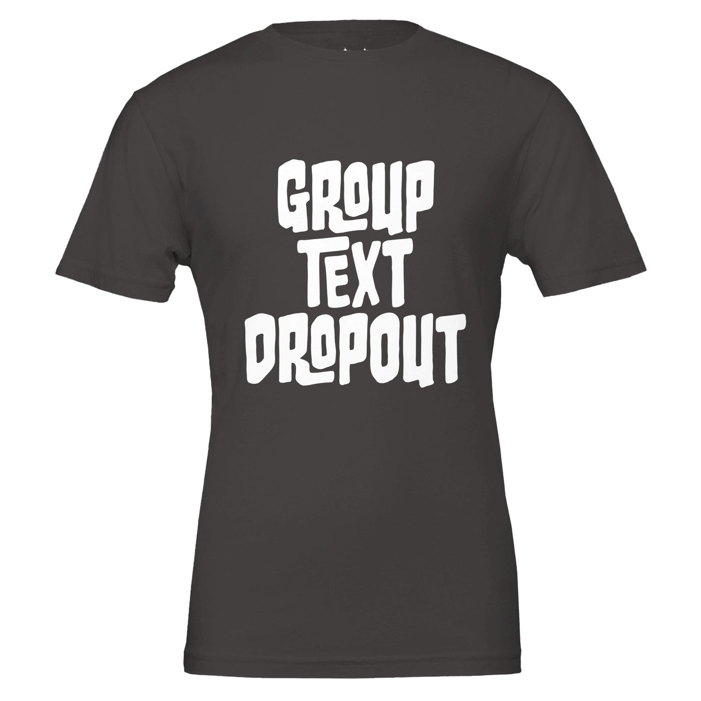 group text dropout tee from antisocial moms society